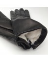 Damenhandschuh mit Kaninchenfutter weiss Guanti Alex