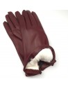 Damenhandschuh mit Kaninchenfutter weiss Guanti Alex