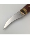 Edelstahl Ledermesser gebogen