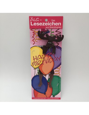 Leder Buchzeichen Elch