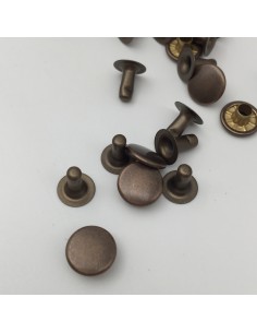 Hohlnieten Eisen/ altmessing 2
