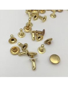 Hohlnieten Eisen/ Messing 2