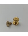 Kopfniete Diamant 8mm gold