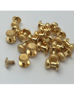 Kopfniete Diamant 8mm gold 2