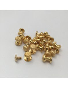 Kopfniete Diamant 8mm gold