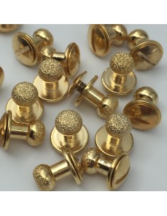 Kopfniete Diamant 6mm gold
