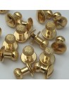 Kopfniete Diamant 6mm gold