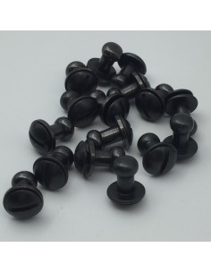 Kopfniete 6mm schwarz 2