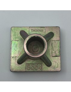 Punzierstempel 3D Kreuz mit Totenkopf