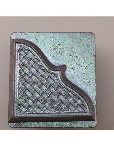 Punzierstempel 3D Korbgeflecht Ecke