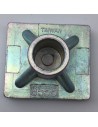 Punzierstempel 3D Schild mit Totenkopf
