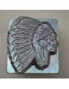 Punzierstempel 3D Indianerhäuptling