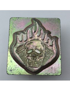Punzierstempel 3D Totenkopf...