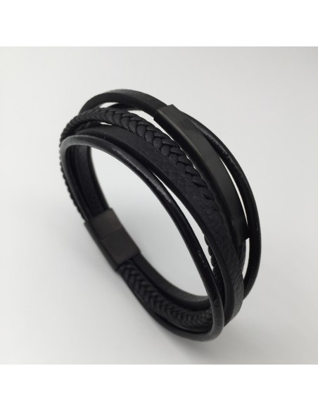 Armband 5-fach schwarz