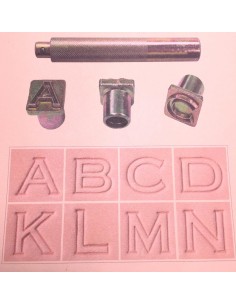 Punzierstempel Set Buchstaben Block 6.5mm - 19mm