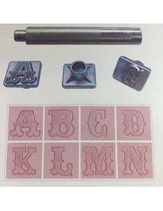 Punzierstempel Set Buchstaben Leder Art 19mm