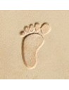 Punzierstempel Fuss links