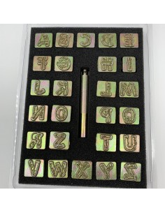 Punzierstempel Set Buchstaben Wood 19mm
