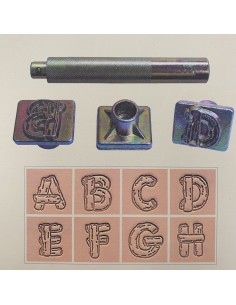 Punzierstempel Set Buchstaben Wood 19mm