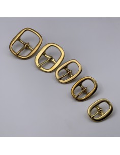 Doppelbügel Messing Schnalle 2