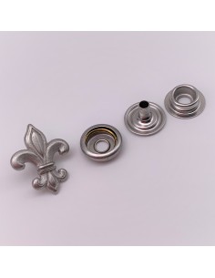 Druckknopf zierend Lilie 2