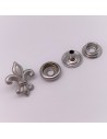 Druckknopf zierend Lilie