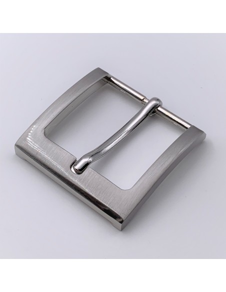 Einfache Schnalle 40mm Satiniert nickel frei