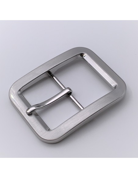Doppelbügel Schnalle 40mm Satiniert nickel frei