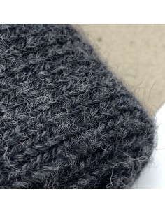 Socken Wolle anthrazit
