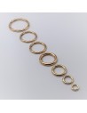 Karabiner Rund gold