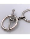 Schnalle / Verschluss Fibel Nickel frei
