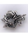 Schnalle Schlüssel und Rose