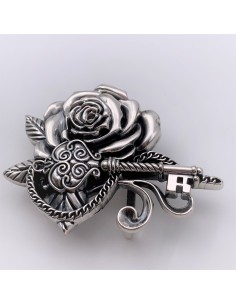 Schnalle Schlüssel und Rose 2