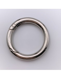Karabiner Rund silber