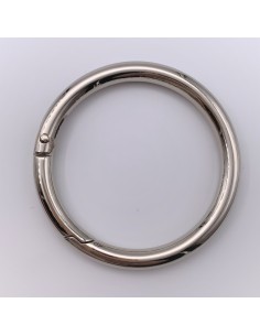 Karabiner Rund silber