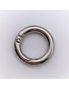 Karabiner Rund silber