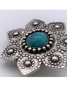Schnalle Blume Türkis 2