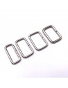 Drahtringe rechteckig 30mm silber