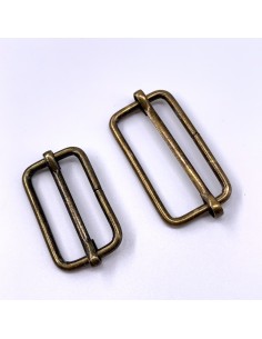 Schieber rechteckig Altmessing 2