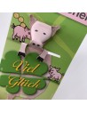 Leder Buchzeichen Nöff das Schwein