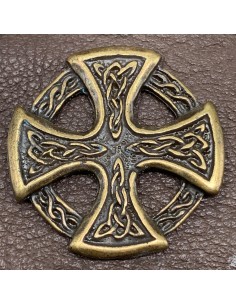 Aufnietplatte keltisches Kreuz 2