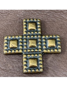 Aufnietplatte Kreuz 2