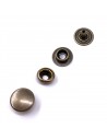 Druckknopf 12mm Messing rostfrei mit Ringfeder
