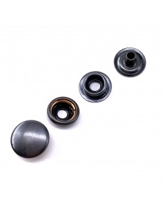 Druckknopf 12mm Messing rostfrei mit Ringfeder