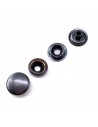 Druckknopf 12mm Messing rostfrei mit Ringfeder