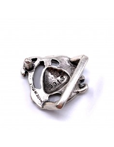 Schnalle Herz 25mm altsilber 2