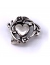 Schnalle Herz 25mm altsilber