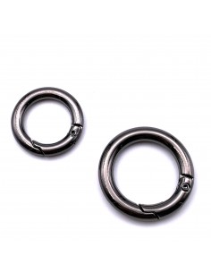 Karabiner Rund schwarz 2